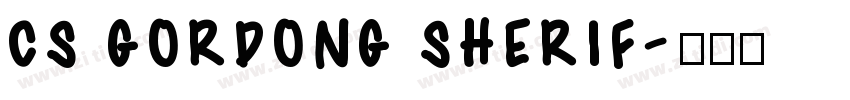 CS GORDONG SHERIF字体转换